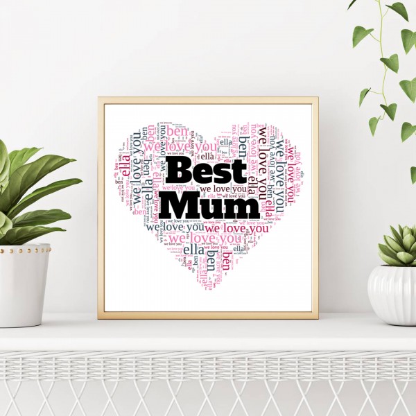 Word Art Posters for Mum